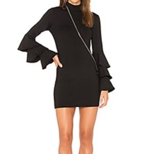 Layered Ruffle Sleeve Dress